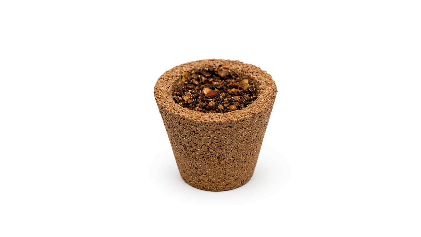 Camspire x Nirvighnyam Premium Organic Havan Cups | Pack of 16 with 1 Premium Ceramic Holder | Includes 4Chandan, 4Loban, 4 Sweet Kasturi & 4 Havan Fragrance Cups | Natural Cow Dung Dhoop Cups for Pooja, Meditation & Spiritual Rituals